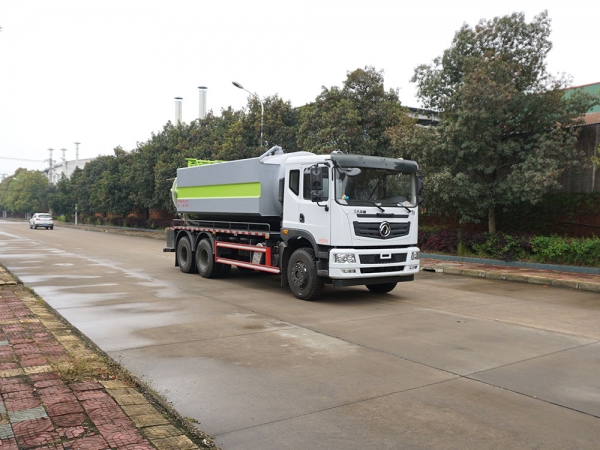 國六東風華神T5清洗吸污車